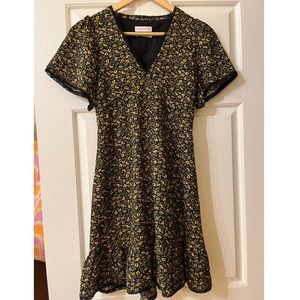 URBAN OUTFITTERS V-Neck Floral Dress